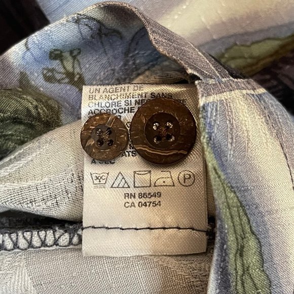 Men's Tommy Bahama Tropical Button Down Camp Shirt Size XL - Picture 8 of 8